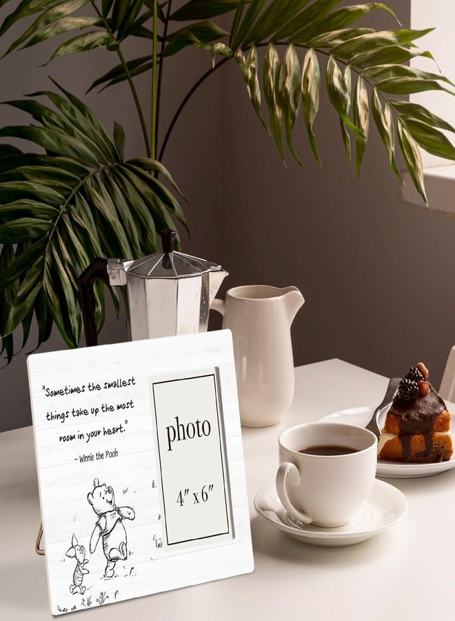 AKFVNSFK Classic Pooh Bear Nursery Picture Frame, Baby Gifts for Nursery, Baby Shower Gifts for New Parents Photo Frame for 4 x 6 Inch Photo - Image 3